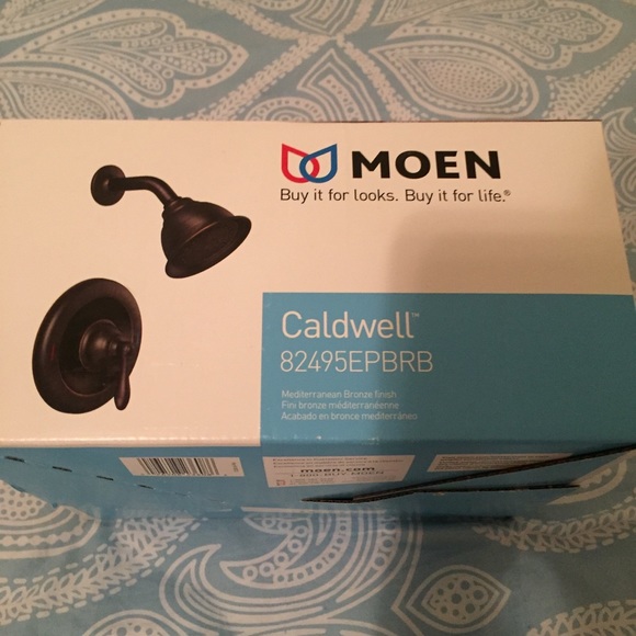 NIB Mediterranean Bronze Moen Shower Head Kit - Picture 5 of 7